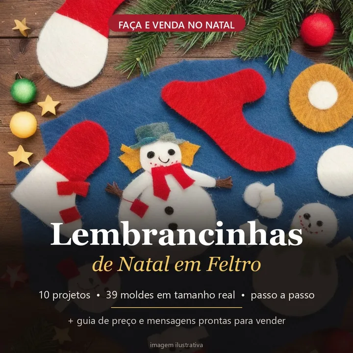 Lembrancinhas de Natal em Feltro